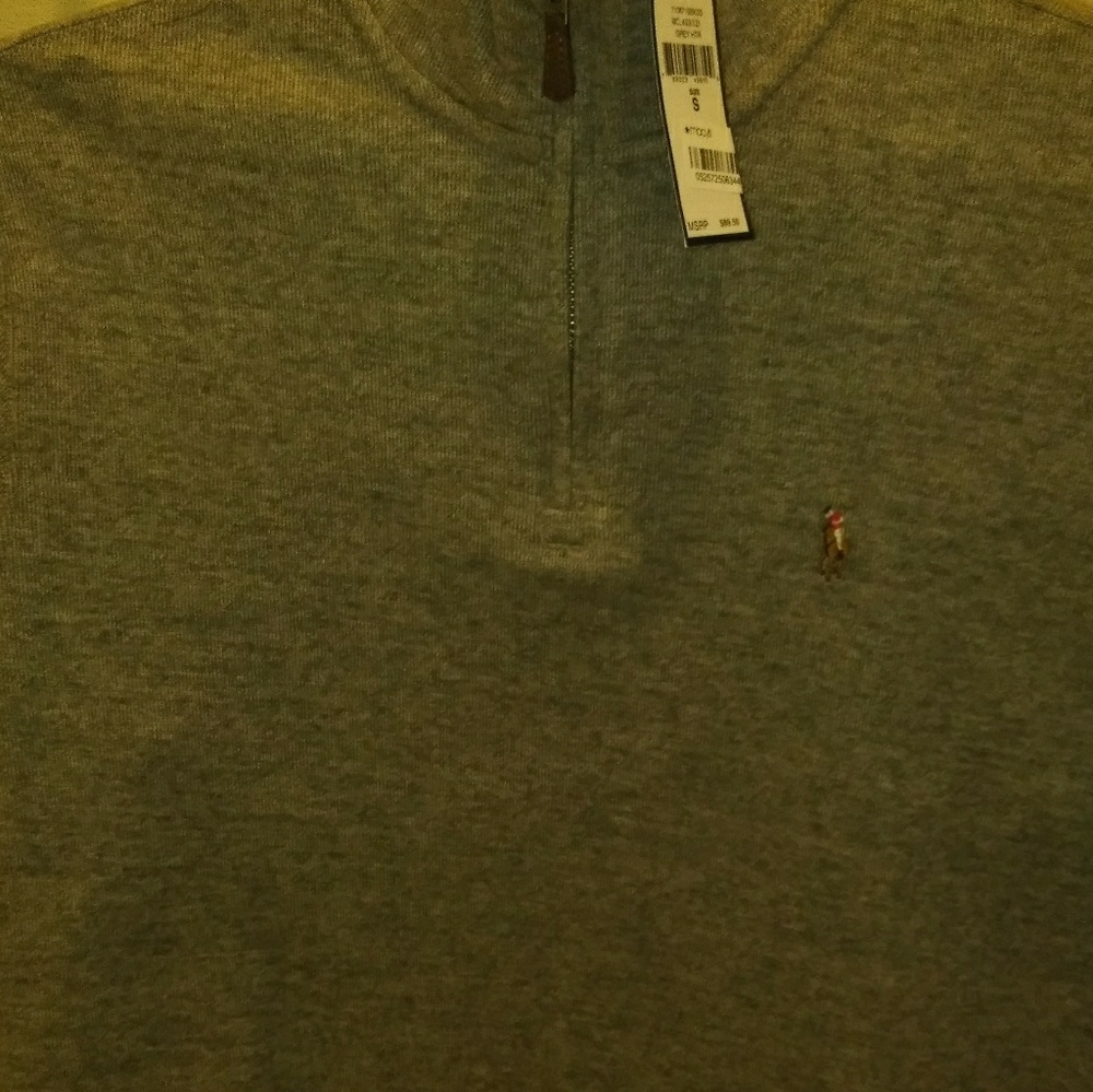 Ralph Lauren Quarter Zip Estate Rib Pullover